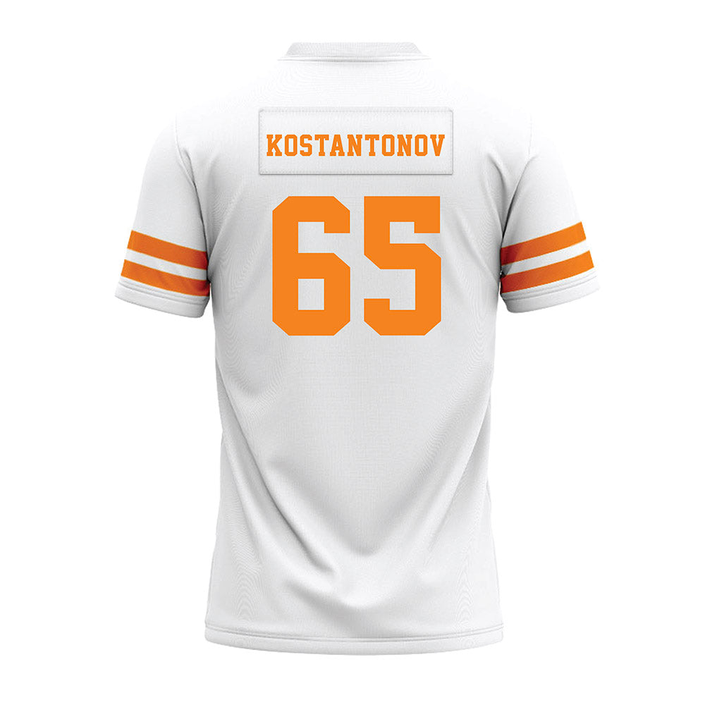 Tennessee - NCAA Football : Michael Kostantonov - White Premium Football Jersey-1