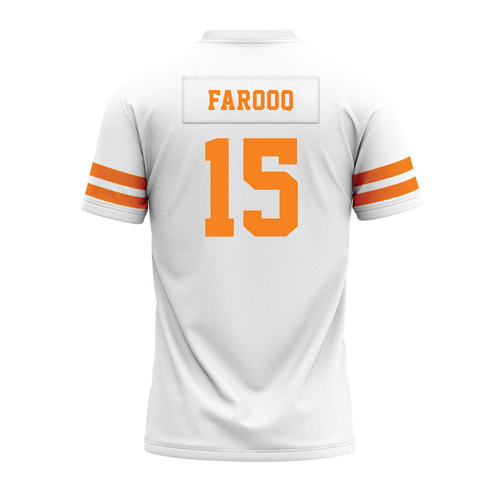 Tennessee - NCAA Football : Edrees Farooq - White Premium Football Jersey-1