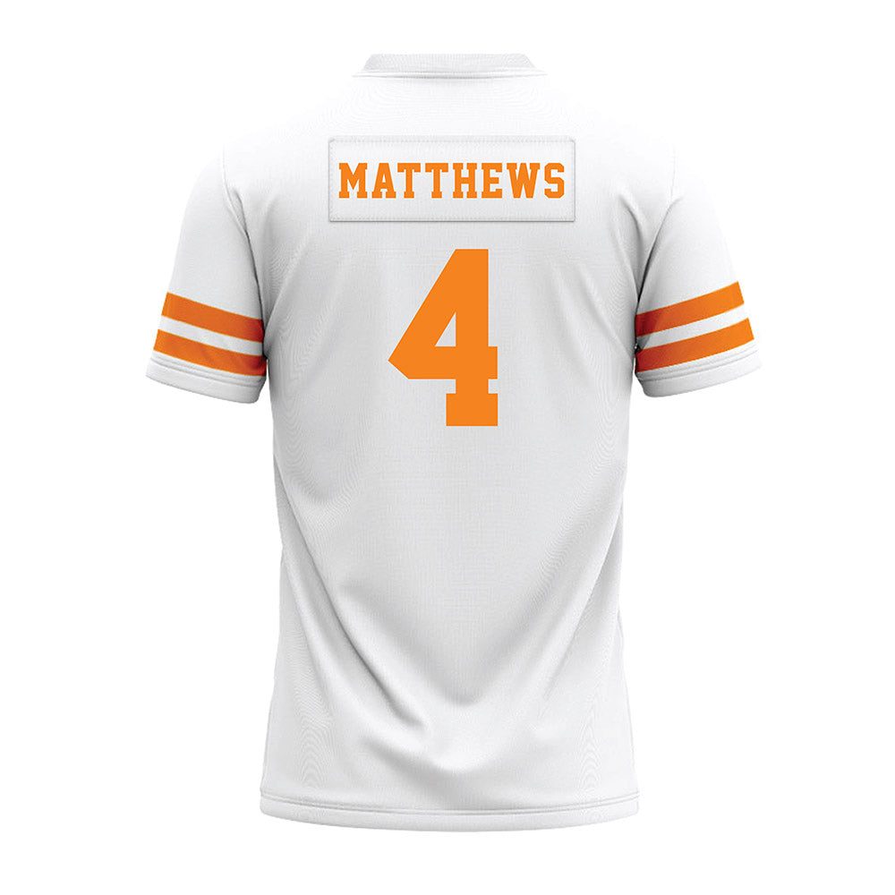 Tennessee - NCAA Football : Mike Matthews - White Premium Football Jersey-1
