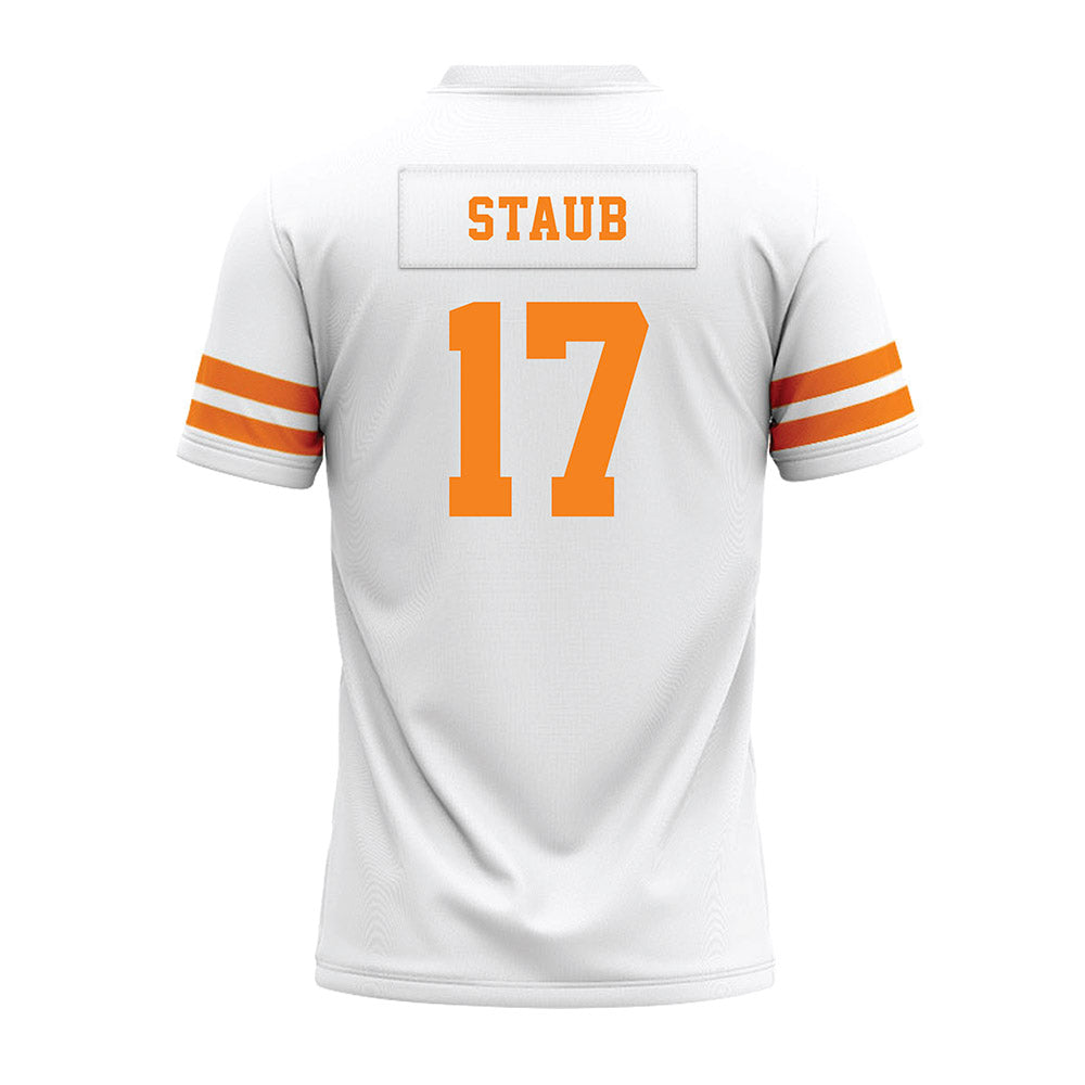 Tennessee - NCAA Football : Ryan Staub - White Premium Football Jersey-1