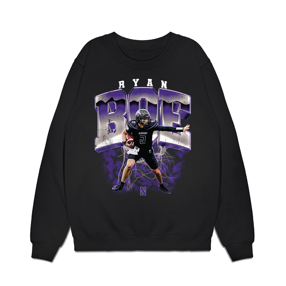 Northwestern - NCAA Football : Ryan Boe - Collage Premium Crewneck Sweatshirt-0
