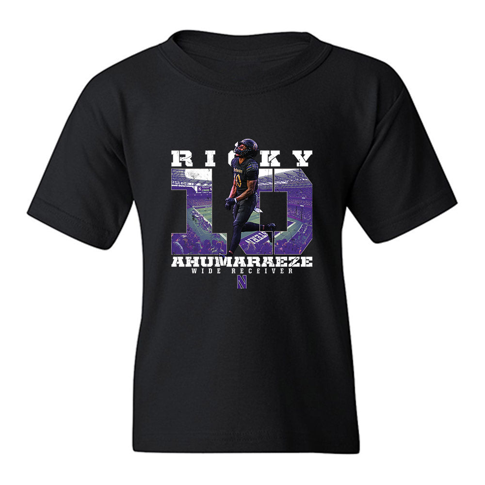 Northwestern - NCAA Football : Ricky Ahumaraeze - Individual Collage Youth T-Shirt-0