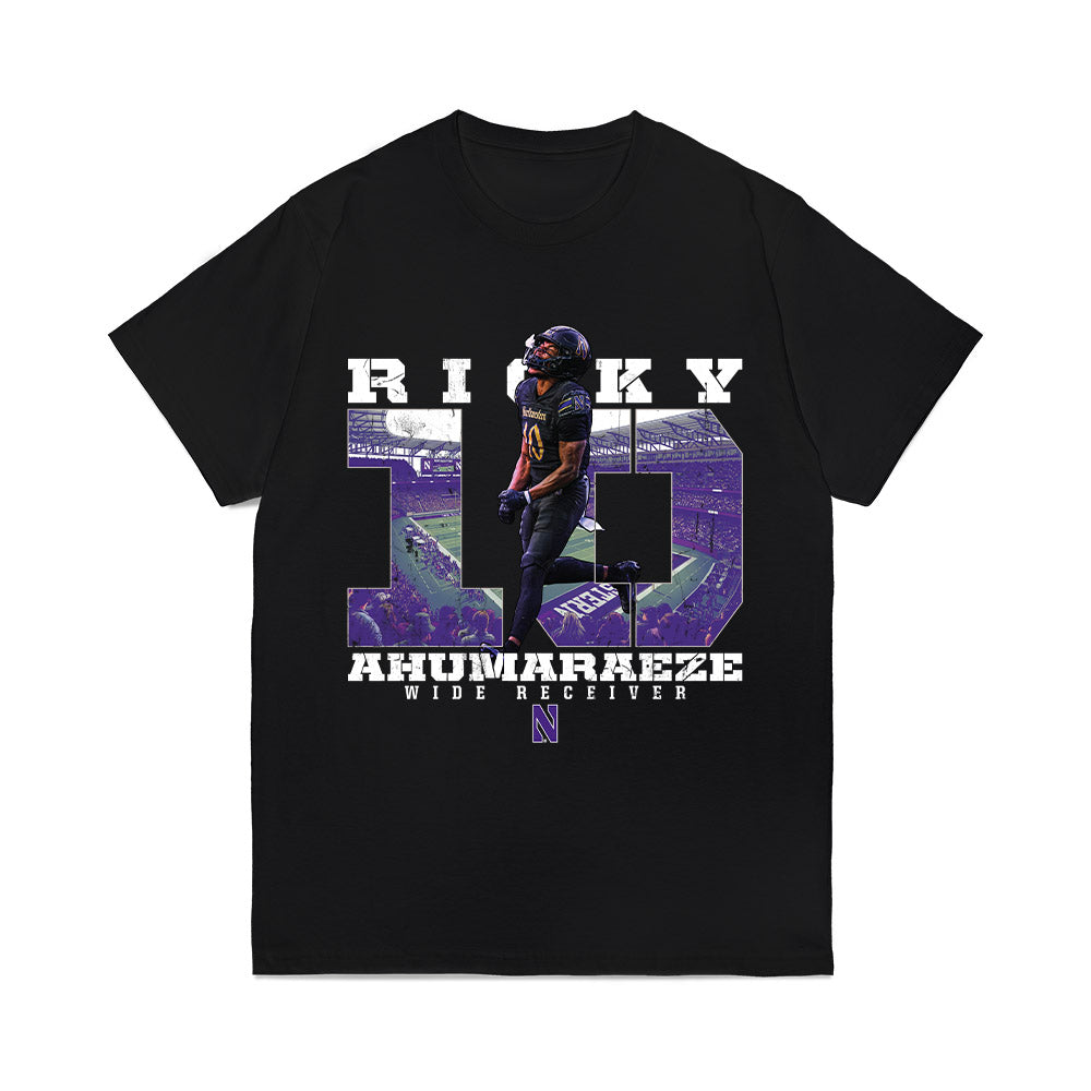 Northwestern - NCAA Football : Ricky Ahumaraeze - Individual Collage Comfort Colors T-Shirt-0