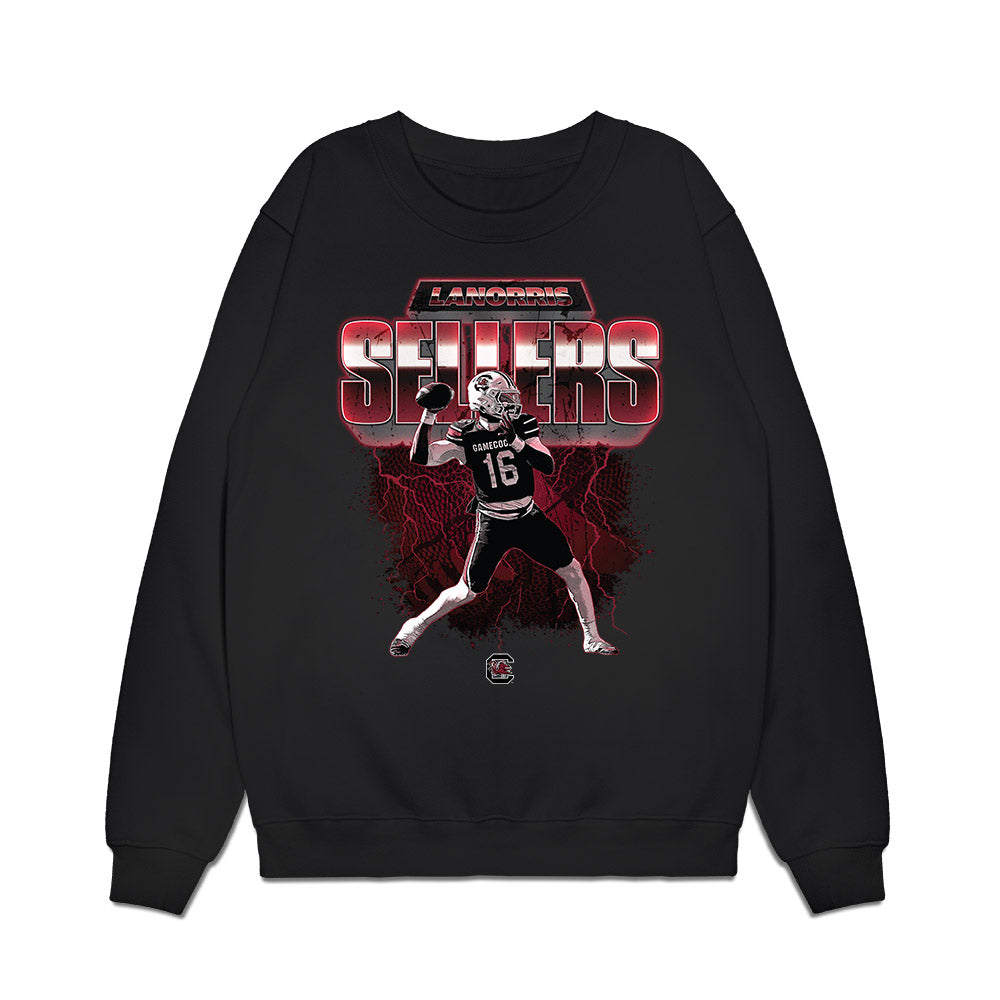 South Carolina - NCAA Football : LaNorris Sellers - Collage Premium Crewneck Sweatshirt-0
