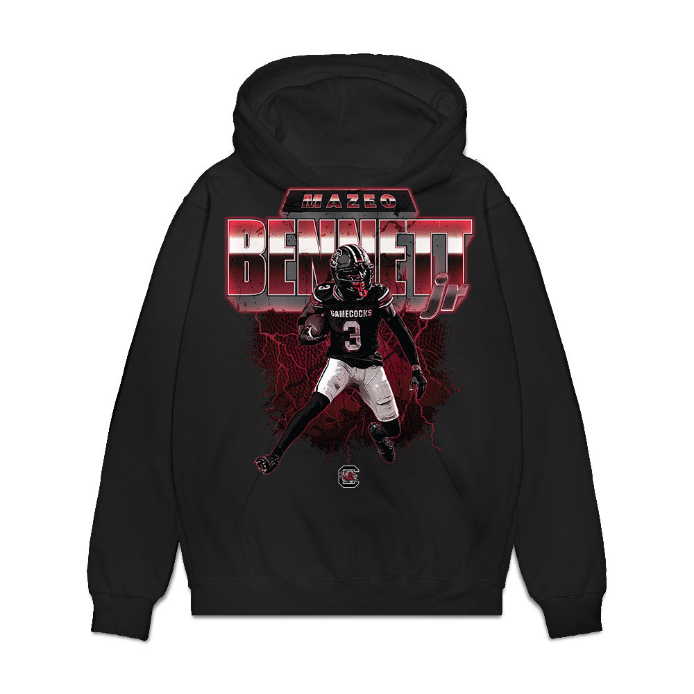 South Carolina - NCAA Football : Mazeo Bennett Jr. - Collage Premium Hooded Sweatshirt-1
