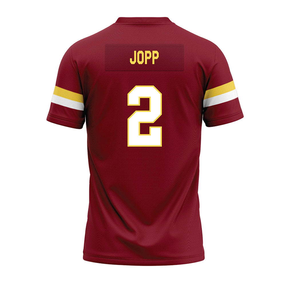 NSU - NCAA Football : Elijah Jopp - Maroon Premium Football Jersey-1