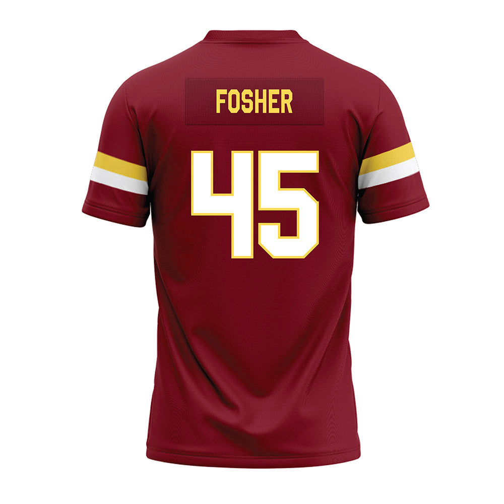 NSU - NCAA Football : Cooper Fosher - Maroon Premium Football Jersey-1