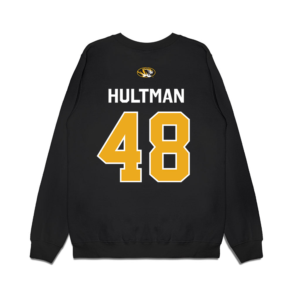 Missouri - NCAA Football : Brady Hultman - Memorial Stadium 100 Year Anniversary Premium Crewneck Sweatshirt-1