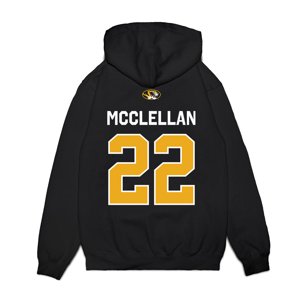 Missouri - NCAA Football : Dante McClellan - Memorial Stadium 100 Year Anniversary Premium Hooded Sweatshirt-1