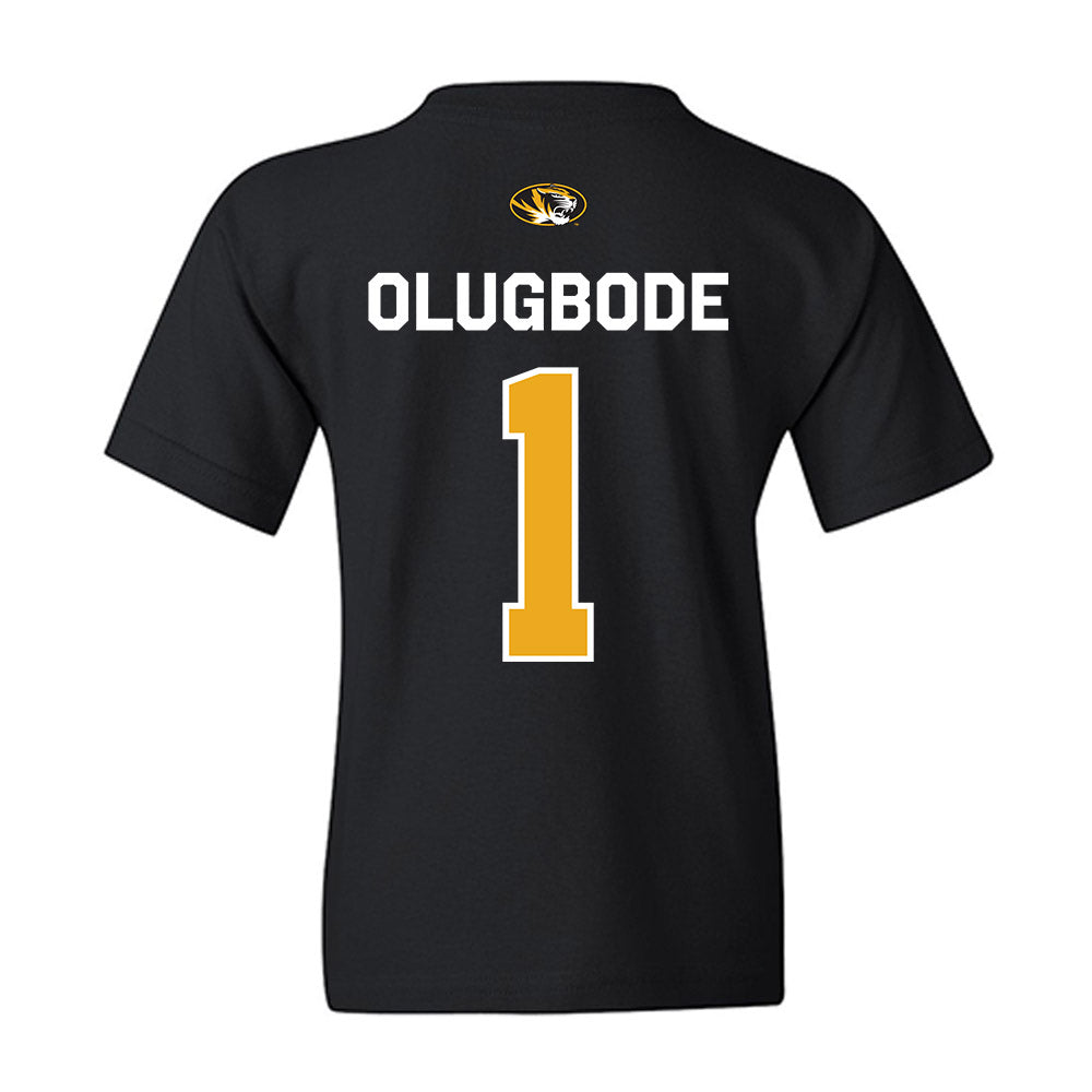 Missouri - NCAA Football : Donovan Olugbode - Memorial Stadium 100 Year Anniversary Youth T-Shirt-1
