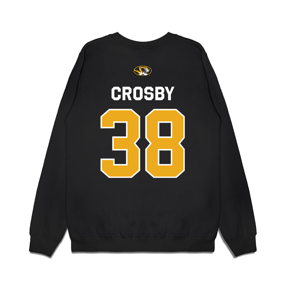 Missouri - NCAA Football : Henry Crosby - Memorial Stadium 100 Year Anniversary Premium Crewneck Sweatshirt-1