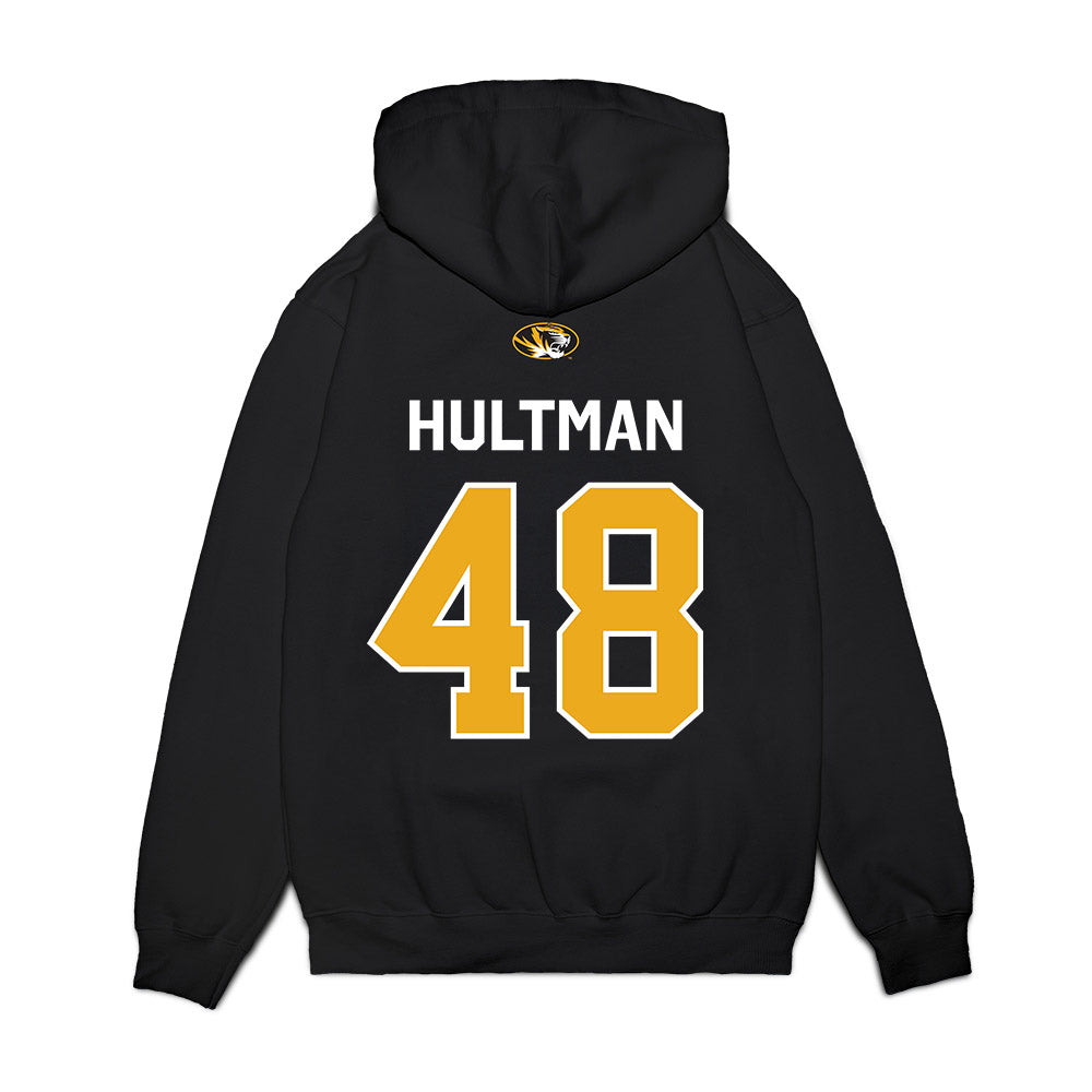 Missouri - NCAA Football : Brady Hultman - Memorial Stadium 100 Year Anniversary Premium Hooded Sweatshirt-1