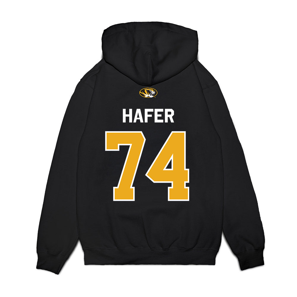 Missouri - NCAA Football : Whit Hafer - Memorial Stadium 100 Year Anniversary Premium Hooded Sweatshirt-1