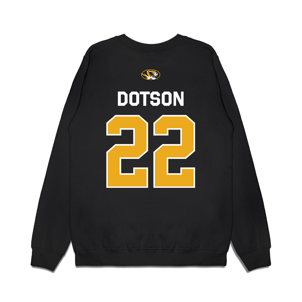 Missouri - NCAA Football : Elijah Dotson - Memorial Stadium 100 Year Anniversary Premium Crewneck Sweatshirt-1