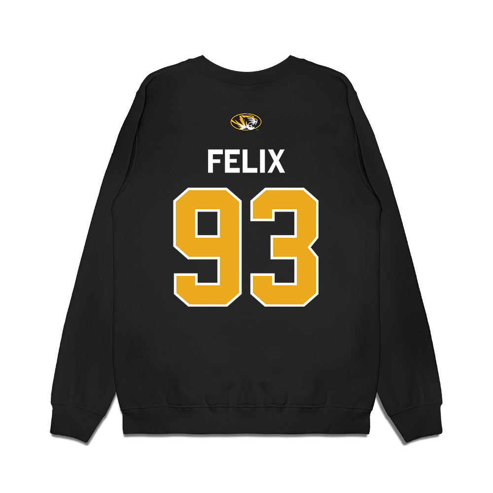 Missouri - NCAA Football : Jocques Felix - Memorial Stadium 100 Year Anniversary Premium Crewneck Sweatshirt-1