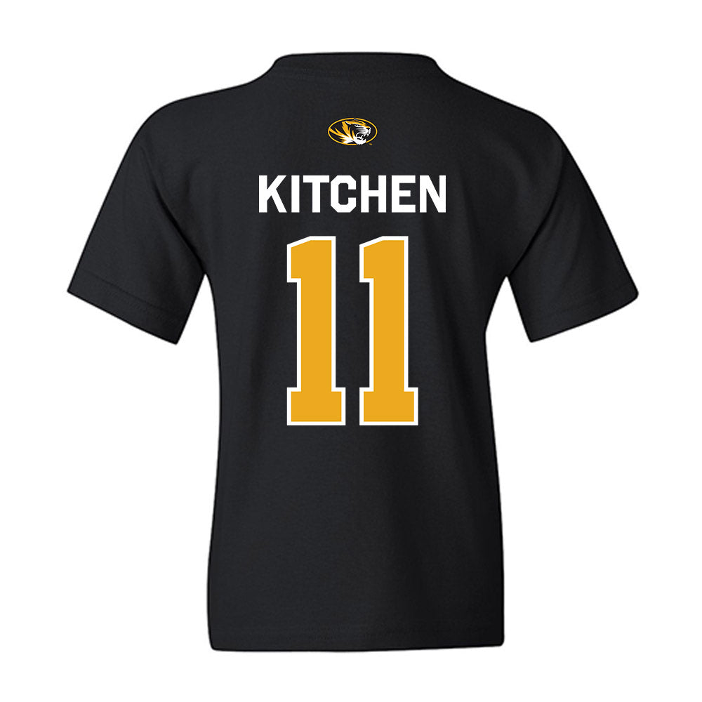 Missouri - NCAA Football : Langden Kitchen - Memorial Stadium 100 Year Anniversary Youth T-Shirt-1
