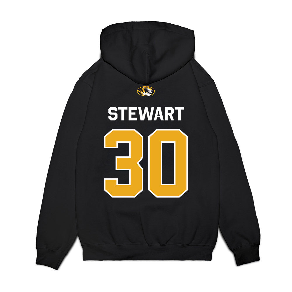 Missouri - NCAA Football : Carter Stewart - Memorial Stadium 100 Year Anniversary Premium Hooded Sweatshirt-1