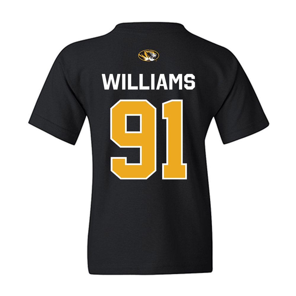 Missouri - NCAA Football : Elias Williams - Memorial Stadium 100 Year Anniversary Youth T-Shirt-1