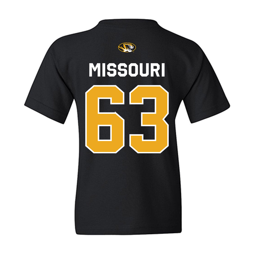 Missouri - NCAA Football : Chace Missouri - Memorial Stadium 100 Year Anniversary Youth T-Shirt-1
