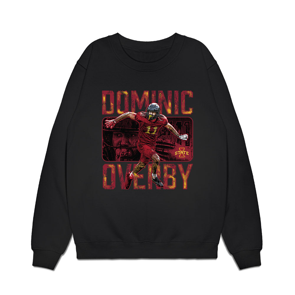Iowa State - NCAA Football : Dominic Overby - Collage Premium Crewneck Sweatshirt-0