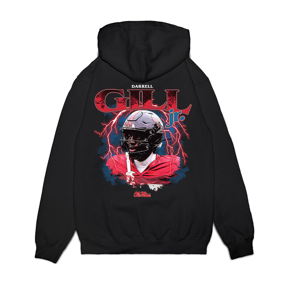 Ole Miss - NCAA Football : Darrell Gill Jr. - Collage Premium Hooded Sweatshirt-1