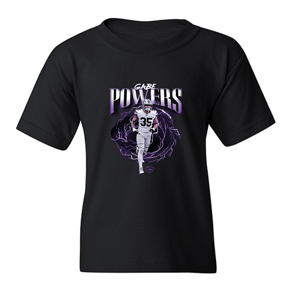 Kansas State - NCAA Football : Gabe Powers - Collage Youth T-Shirt-0