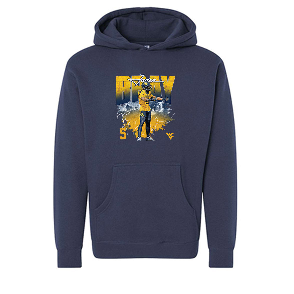 West Virginia - NCAA Football : Jaden Bray - Collage Hooded Pullover Sweatshirt-0