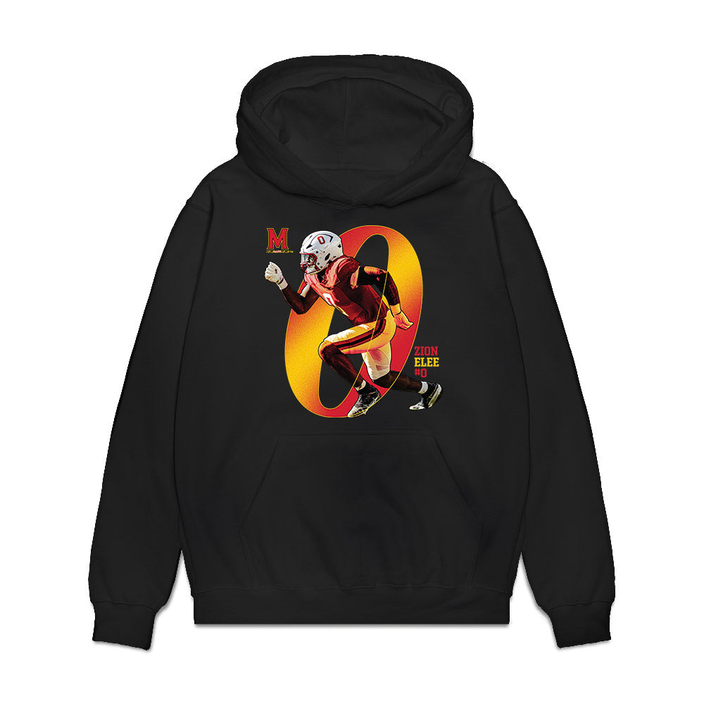 Maryland - NCAA Football : Zion Elee - Breakthrough Premium Hooded Sweatshirt-0