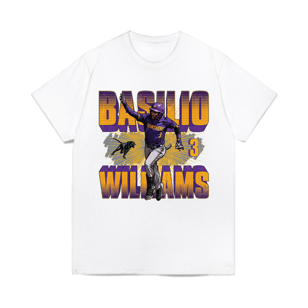 PVAMU - NCAA Baseball : Basilio Williams - Collage Comfort Colors T-Shirt-0
