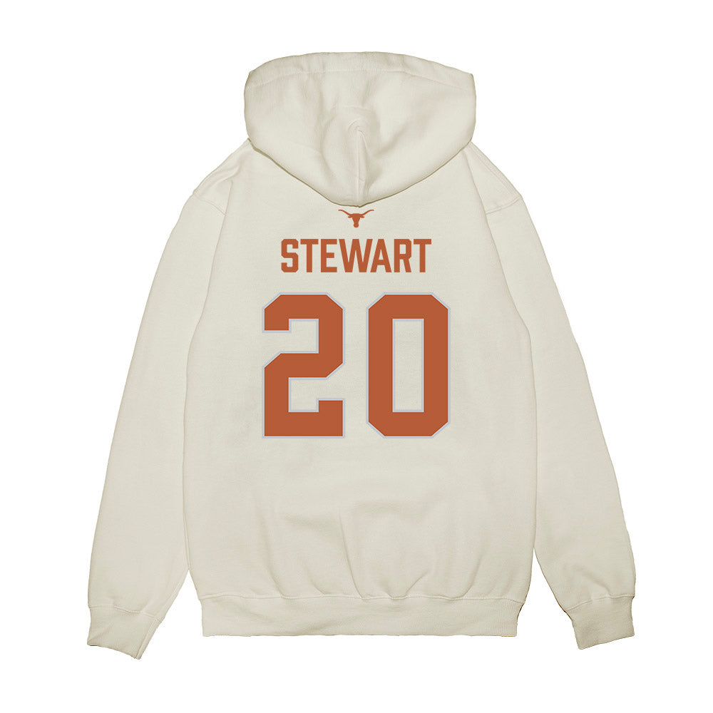 Texas - NCAA Softball : Katie Stewart - National Champions 2026 Hook' Em Premium Hooded Sweatshirt-1