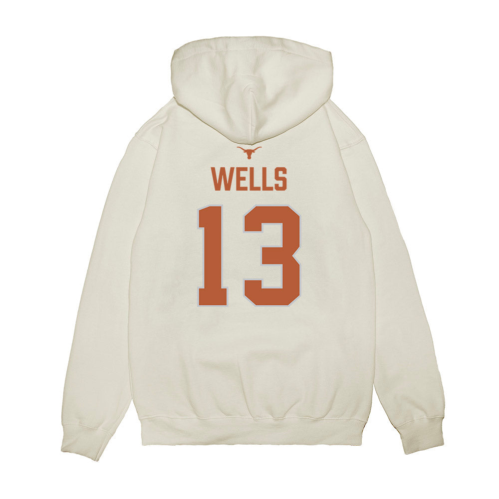 Texas - NCAA Softball : Hannah Wells - National Champions 2026 Hook' Em Premium Hooded Sweatshirt-1