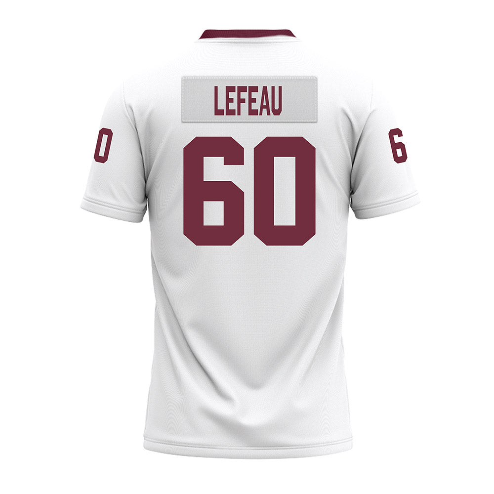 Mississippi State - NCAA Football : Matthew Lefeau - White Premium Football Jersey-1
