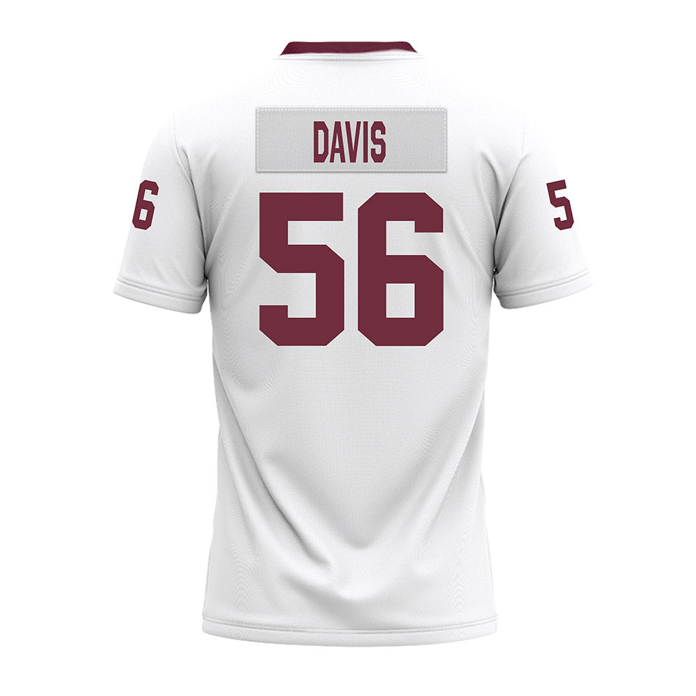 Mississippi State - NCAA Football : Wesley Davis - White Premium Football Jersey-1