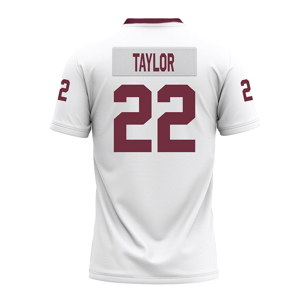 Mississippi State - NCAA Football : Jaiden Taylor - White Premium Football Jersey-1