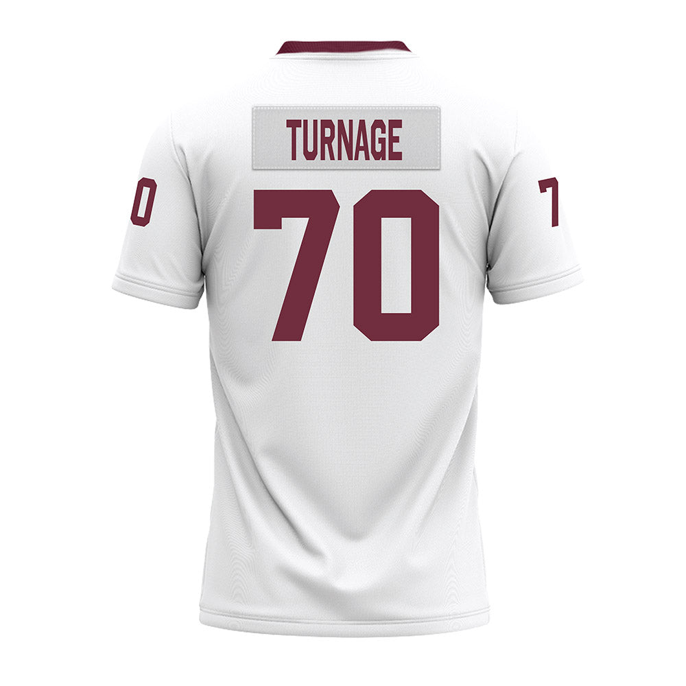 Mississippi State - NCAA Football : Breyden Turnage - White Premium Football Jersey-1