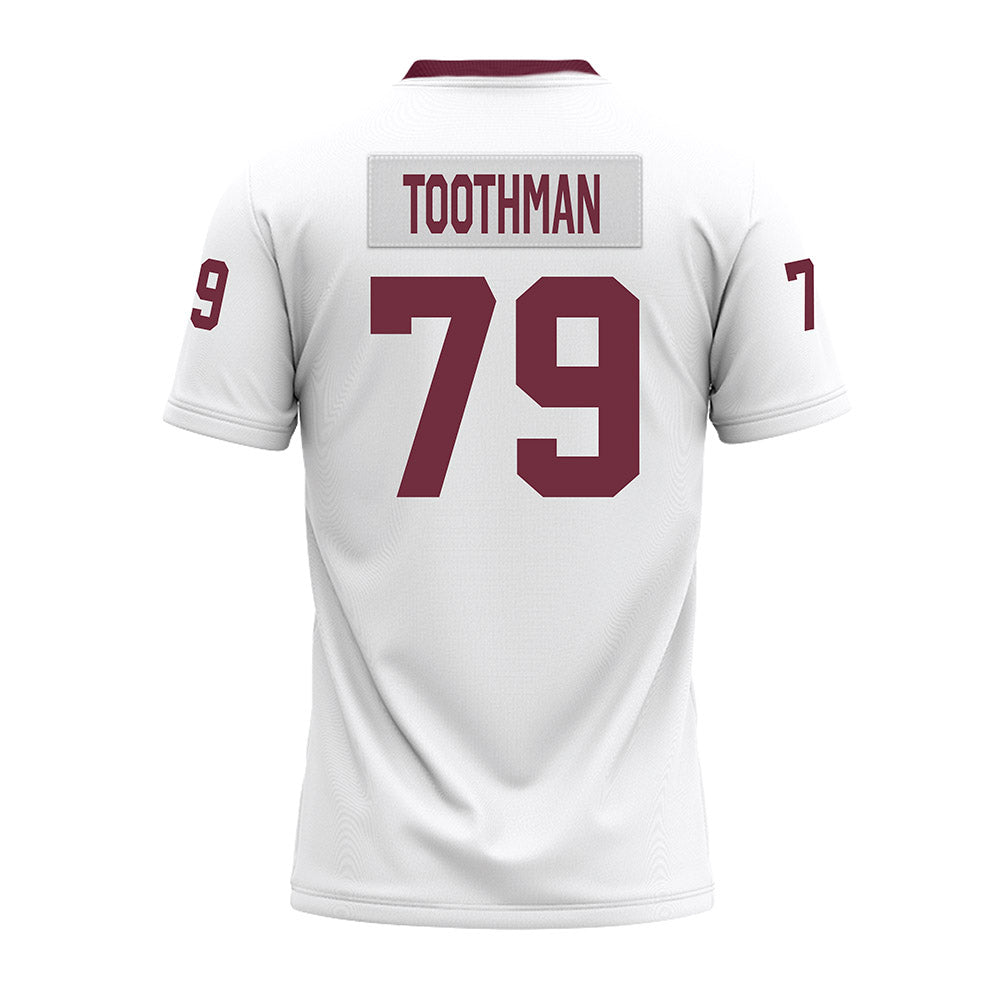 Mississippi State - NCAA Football : Dalton Toothman - White Premium Football Jersey-1