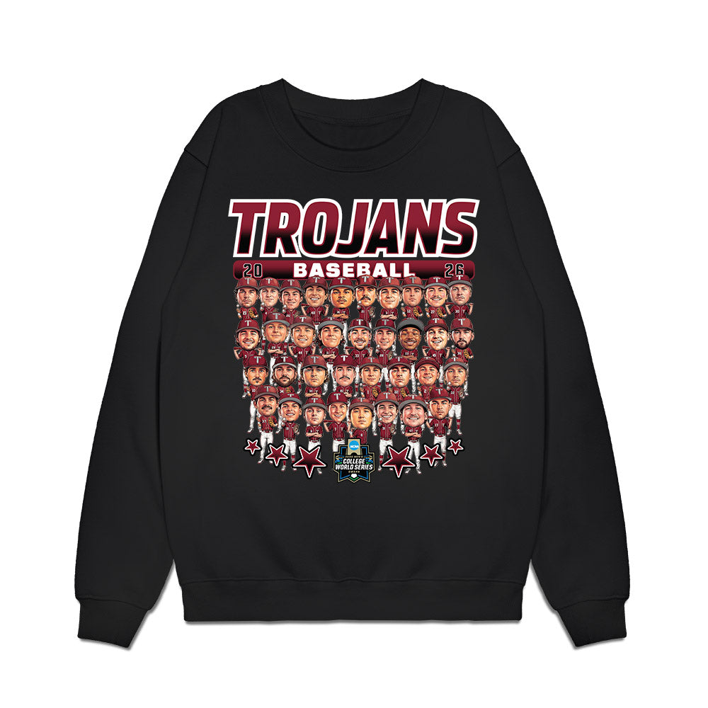 Troy - NCAA Baseball : Team Collage Premium Crewneck Sweatshirt-0