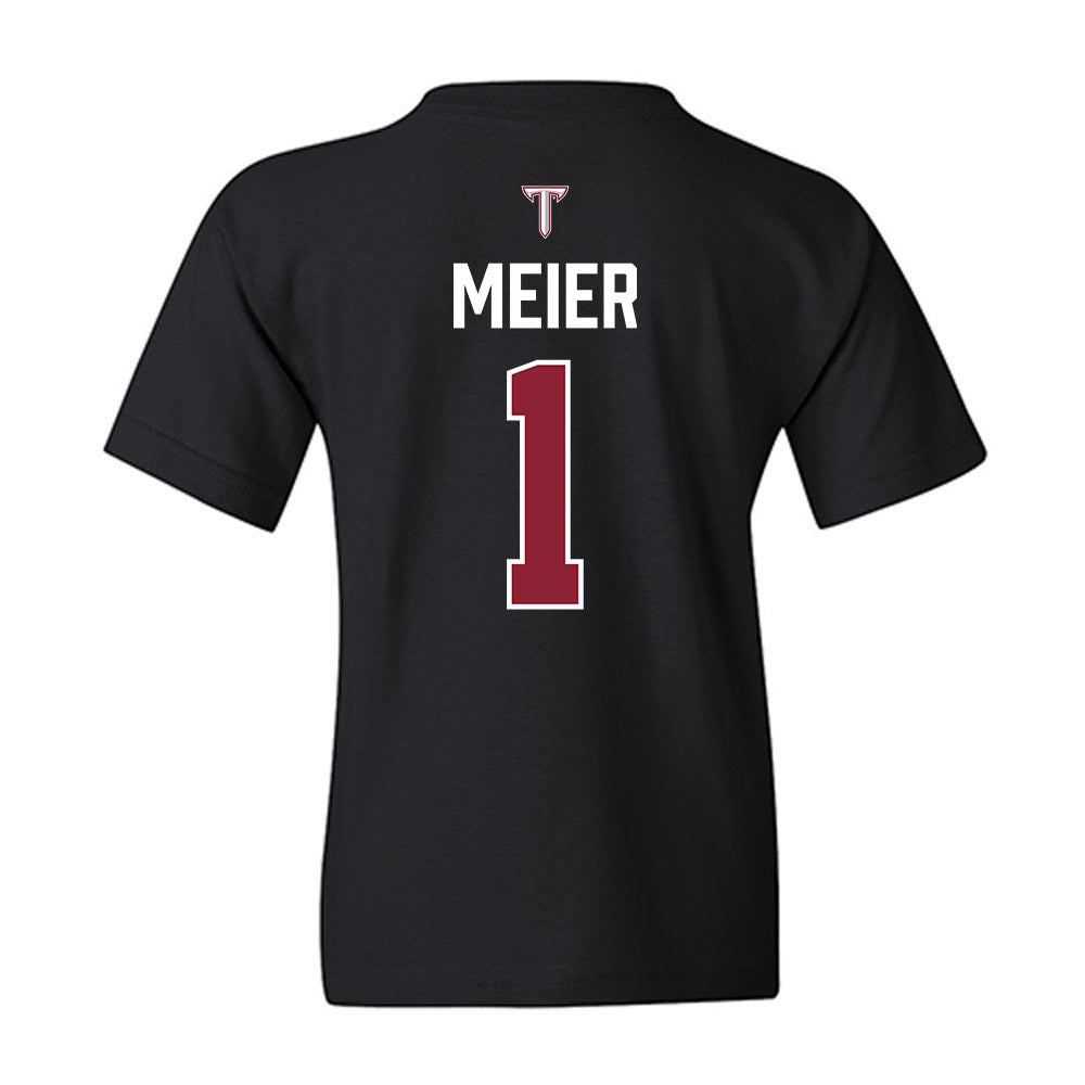 Troy - NCAA Baseball : Steven Meier - College World Series Youth T-Shirt-1