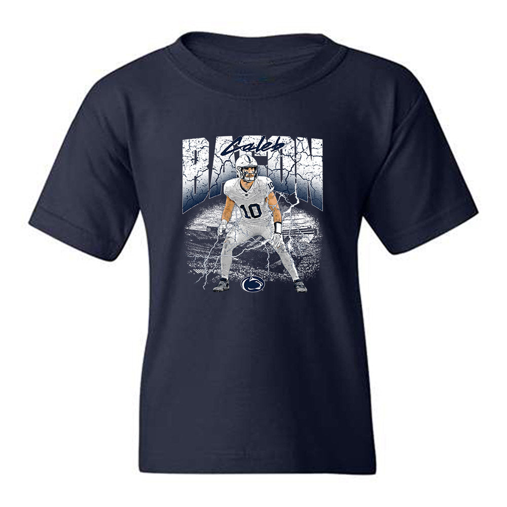 Penn State - NCAA Football : Caleb Bacon - Collage Youth T-Shirt-0