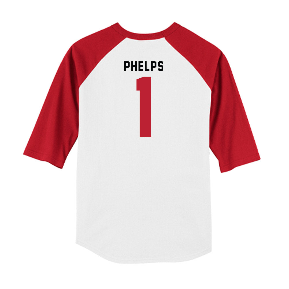Georgia - NCAA Baseball : Tre Phelps - OmaDawgs Raglan Shirt-1
