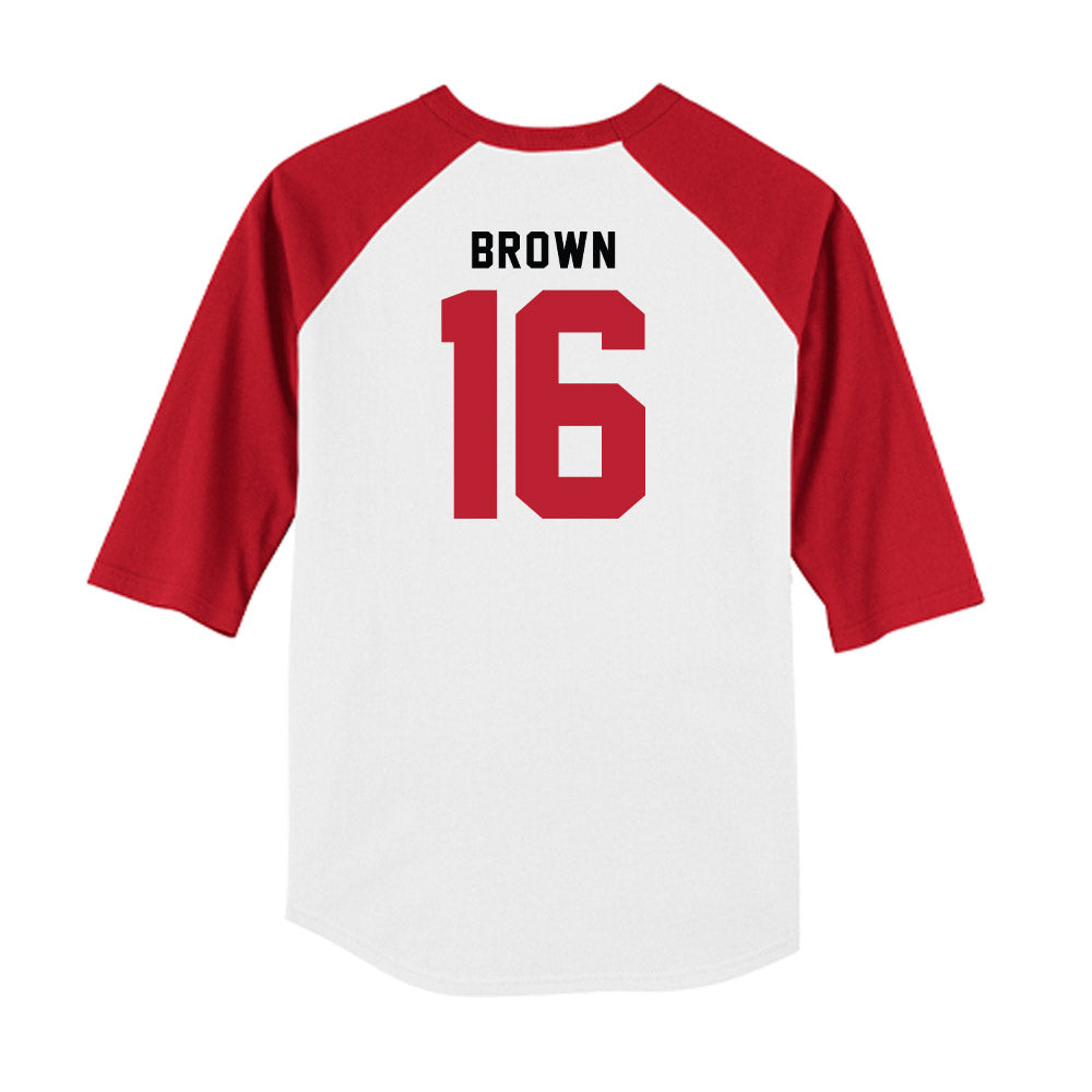 Georgia - NCAA Baseball : Zachary Brown - OmaDawgs Raglan Shirt-1