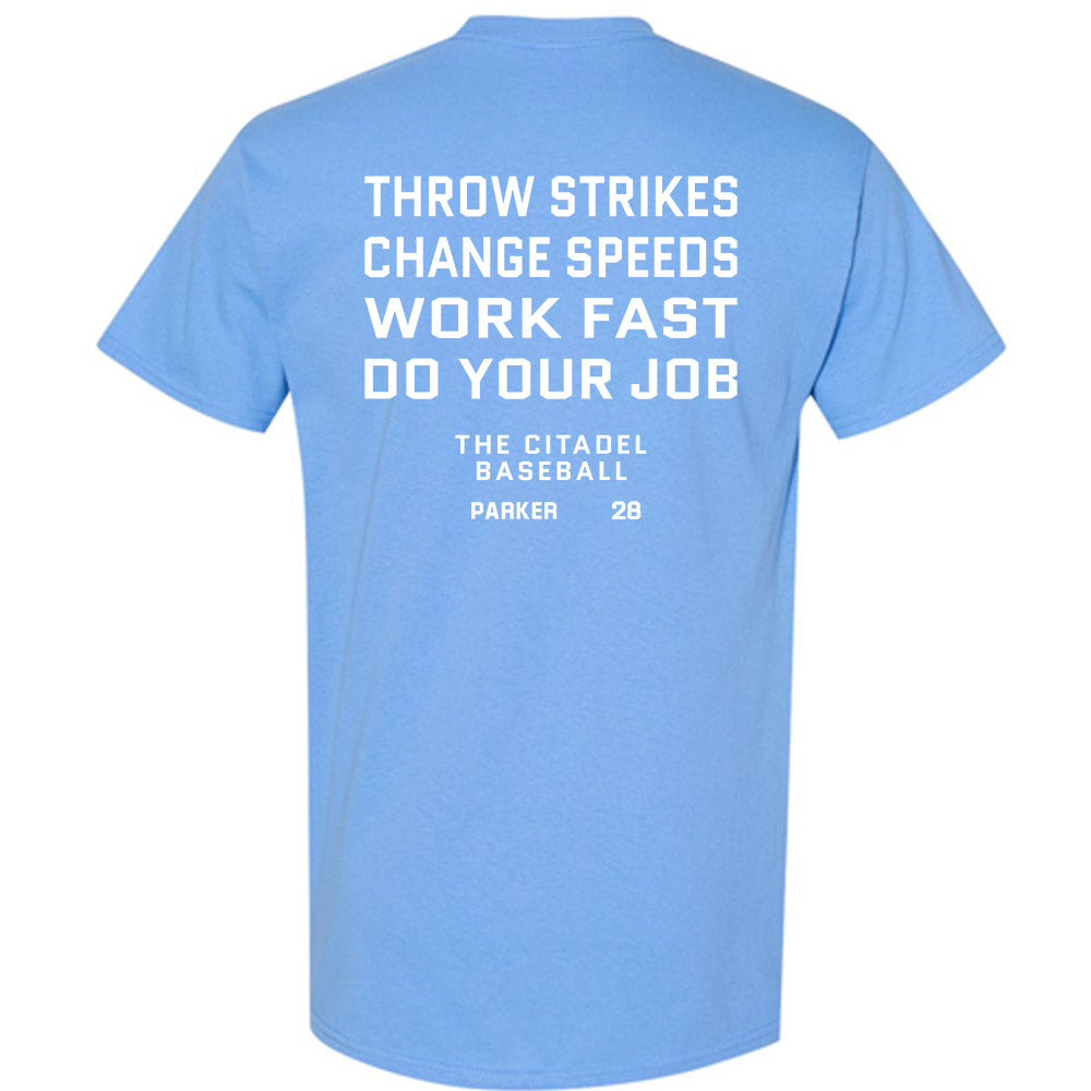 The Citadel - NCAA Baseball : Cohen Parker - Sports Shersey T-Shirt-1