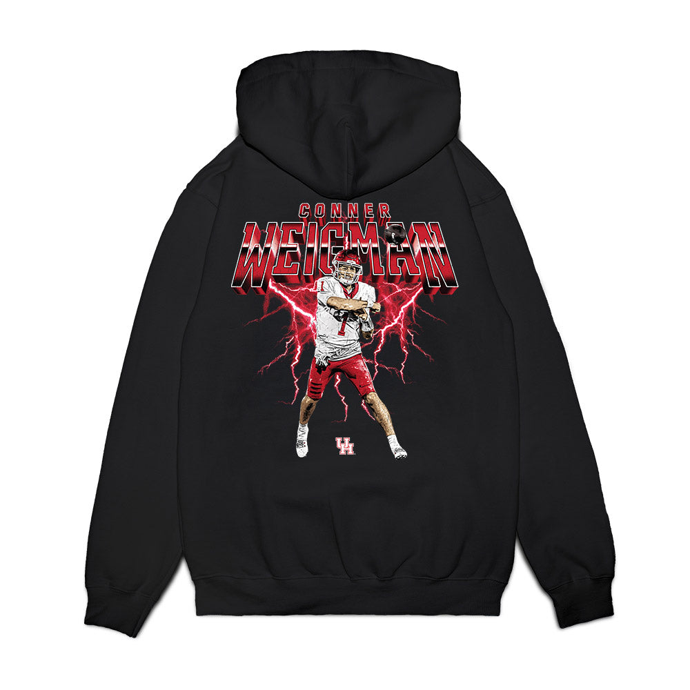 Houston - NCAA Football : Conner Weigman - Collage Premium Hooded Sweatshirt-1