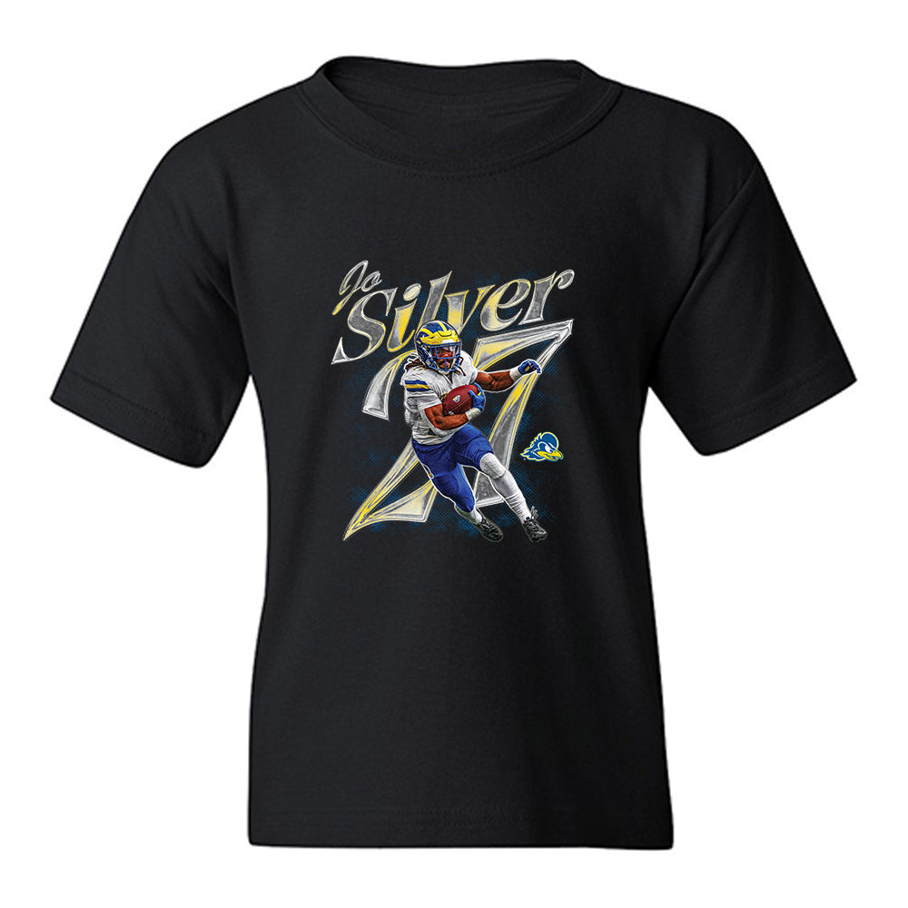 Delaware - NCAA Football : Jo Silver - Collage Youth T-Shirt-0
