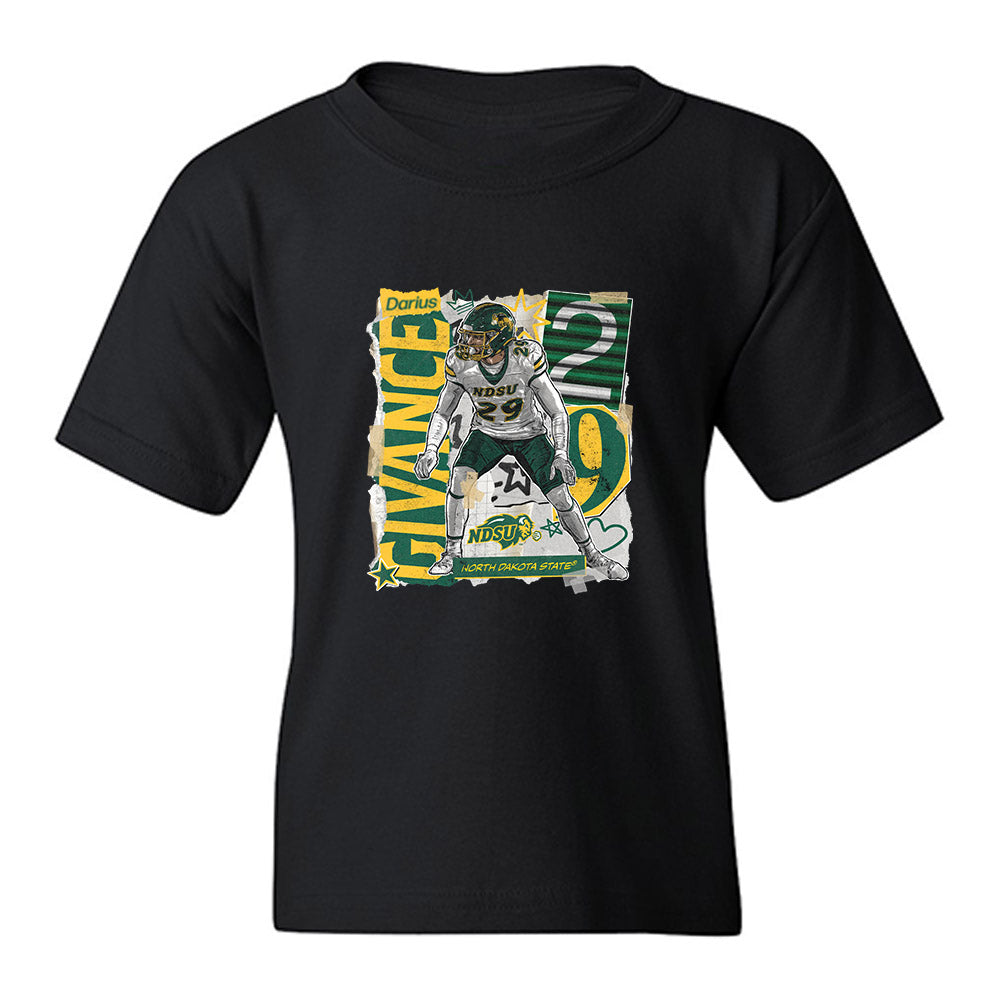 NDSU - NCAA Football : Darius Givance - Collage Youth T-Shirt-0