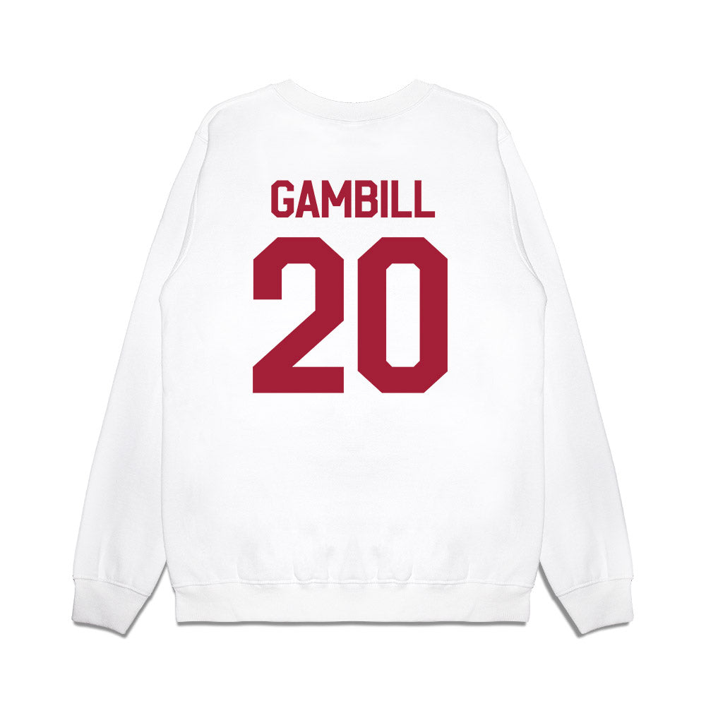 Oklahoma - NCAA Baseball : Trey Gambill - Graphic Premium Crewneck Sweatshirt-1