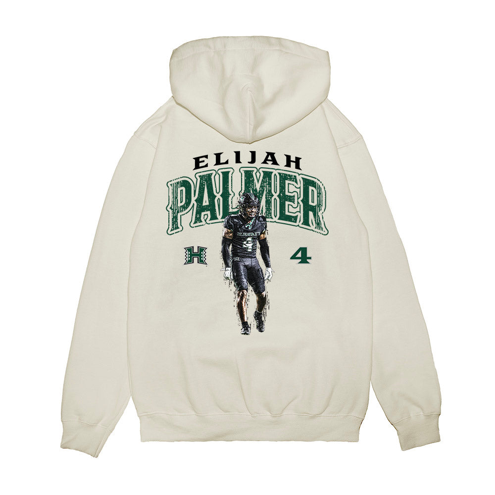 Hawaii - NCAA Football : Elijah Palmer - Collage Premium Hooded Sweatshirt-1