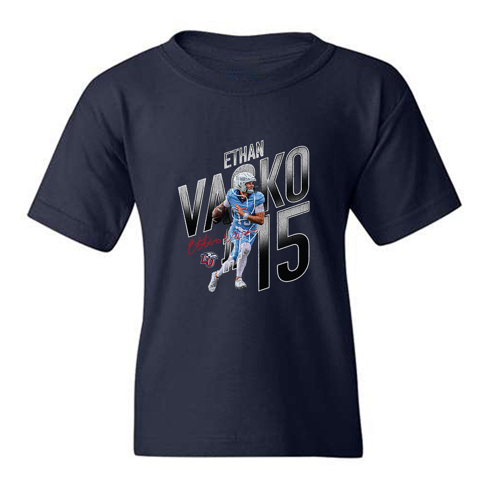 Liberty - NCAA Football : Ethan Vasko - Collage Youth T-Shirt-0