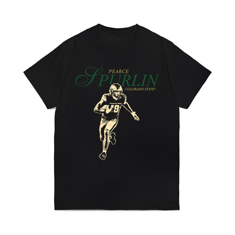 Colorado State - NCAA Football : Pearce Spurlin III - Collage Comfort Colors T-Shirt-0