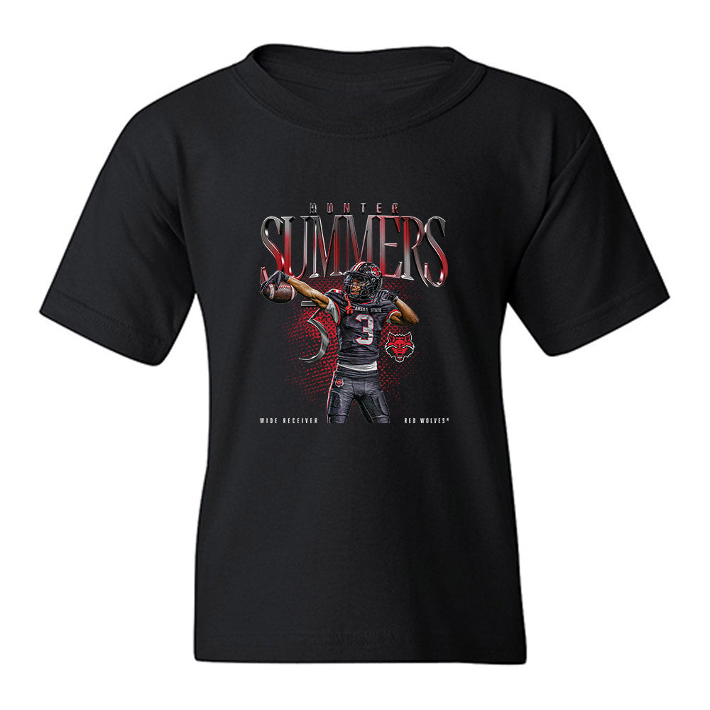 Arkansas State - NCAA Football : Hunter Summers - Collage Youth T-Shirt-0